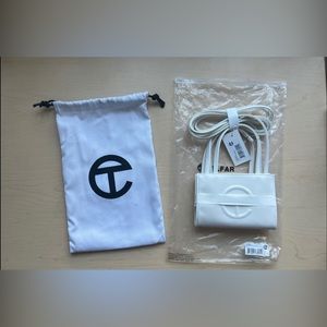 WHITE TELFAR BAG